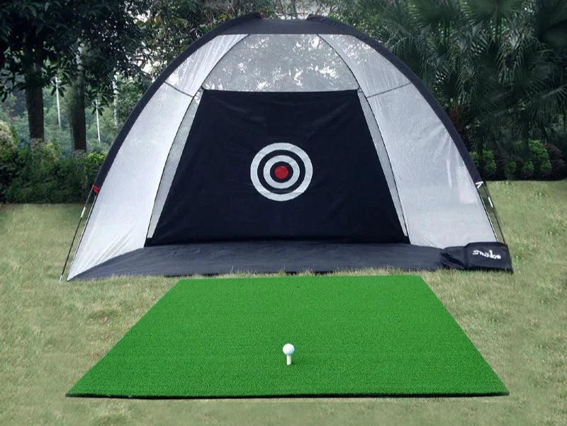 Golf Swing Training Net With Mat